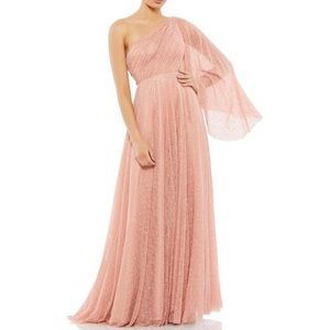 Mac Duggal Salmon Pink Bridesmaid Gown size 8